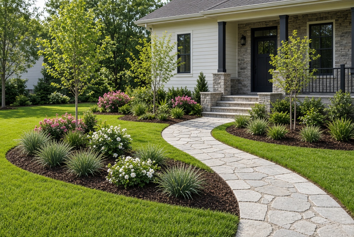 Landscaping — after