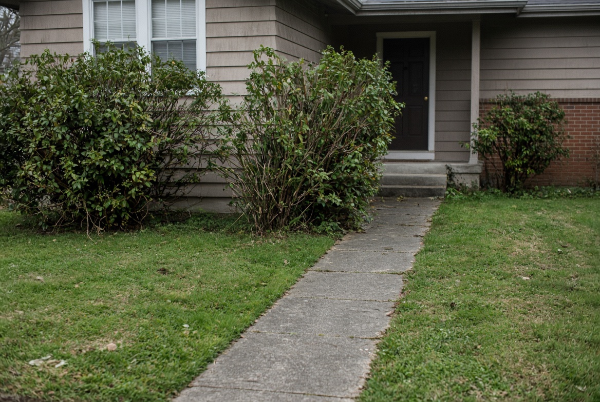 Landscaping — before